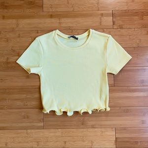 yellow baby tee